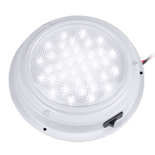 ADVANCED LED 5 ½" White Powder-Coated Aluminum Interior Dome Light w/ White LEDs