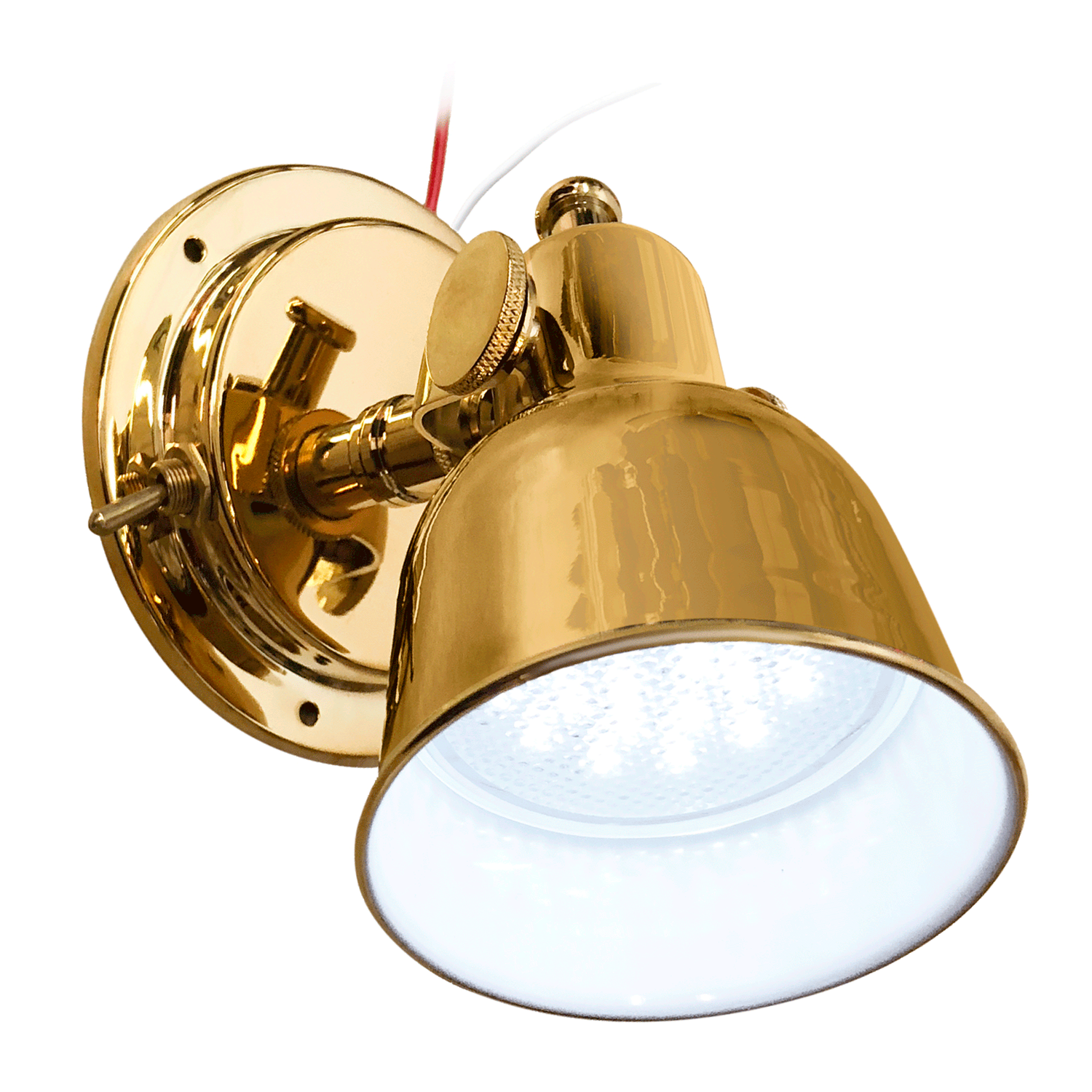 ADVANCED LED Highly Polished TiN (Titanium Nitride) Brass LED Berth/Bu ...
