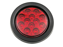 ALED4112R 4" Red Round (12) LED Tail Light - Stop/Tail/Turn Combined Functions (PACK OF 2)