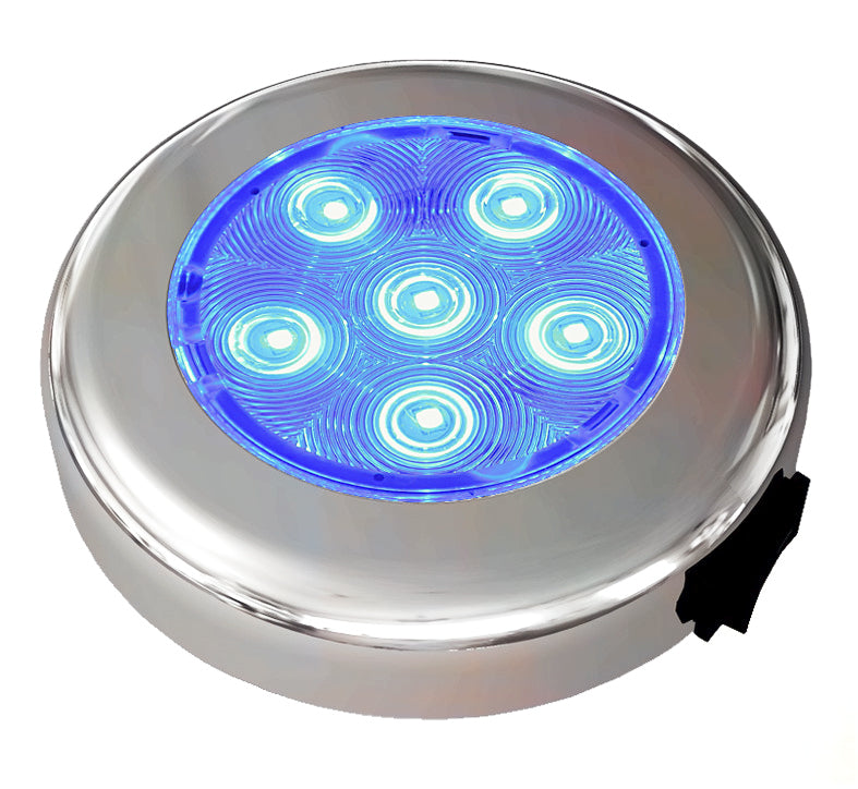 ADVANCED LED Polished Stainless Steel PUCK Dome Light w/ Roc – Advanced LED