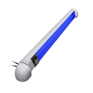 ADVANCED LED 6" White Rotational Rail Light w/ White & Blue LEDs