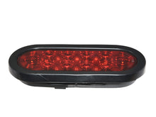 ALED6110R 6" Red Oval Grommet-Mount LED Tail Light - Stop/Tail/Turn Combined Functions (PACK OF 2)