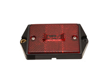 ALED4803R Rectangular RED Surface Mount LED Marker Clearance Light w/ Reflex Reflector - Side Marker/Clearance/Identification Combined Functions (PACK OF 4)