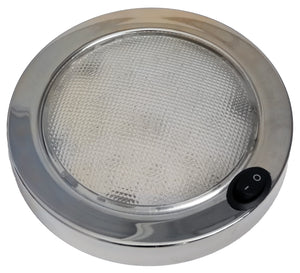 ADVANCED LED 5 1/2"Low Profile Contemporary Dome Light w/ White & Red LEDs