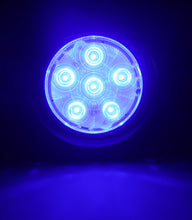 ADVANCED LED 4" Highly Polished Stainless Steel PUCK Dome Light w/ Rocker Switch in 6 Blue LEDs