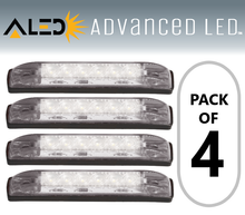 ADVANCED LED 4" Waterproof/Submersible Slim Line Strip Light w/ White LEDs (PACK OF 4)