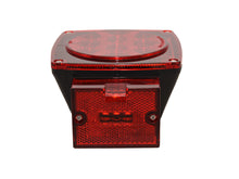 ALED6767 Red Square LED Left & Right Tail Light for Vehicle Over 80" (Stop/Tail/License Light)